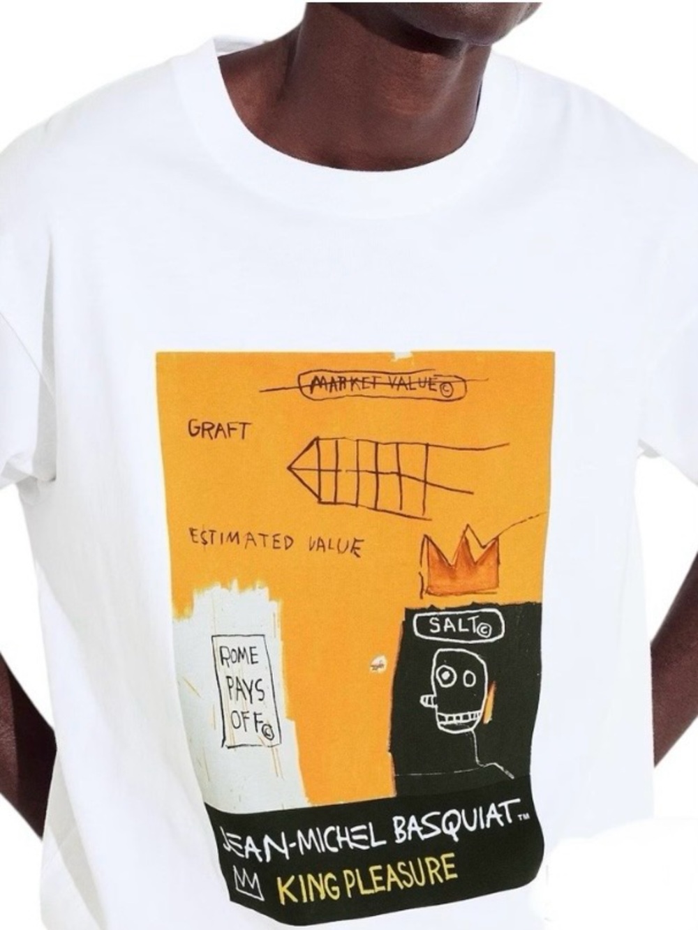 NEW JEAN-MICHEL BASQUIAT King Pleasure Collection T-Shirt Unisex Men S/Women M